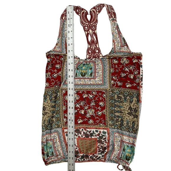 🍁 3/$25 🍁 American Rag | Boho T-Back Sleeveless Top | Red | Size: XS - Picture 5 of 7